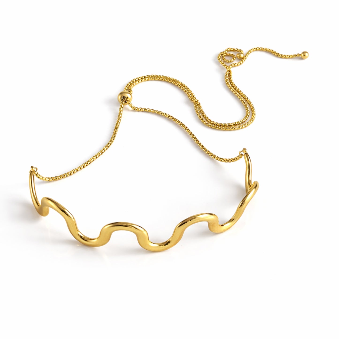 Choker Ondas Doradas