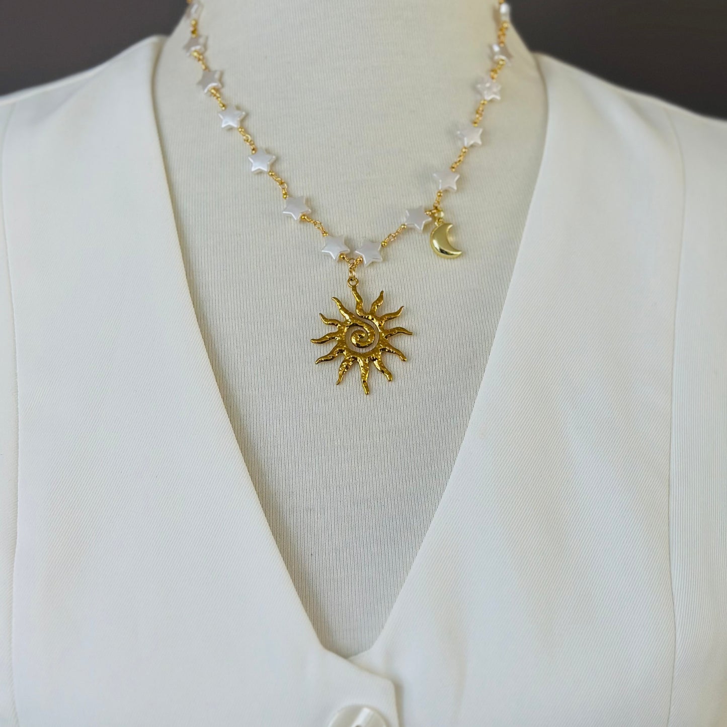 🌞🌙 Collar Sol y Luna ✨