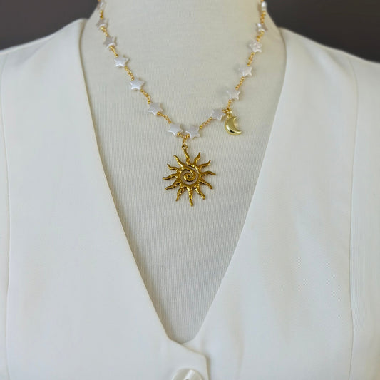 🌞🌙 Collar Sol y Luna ✨